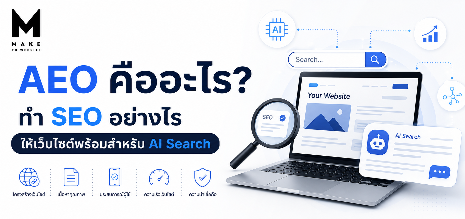 AEO คืออะไร? ทำ SEO อย่างไรให้เว็บไซต์พร้อมสำหรับ AI Search
